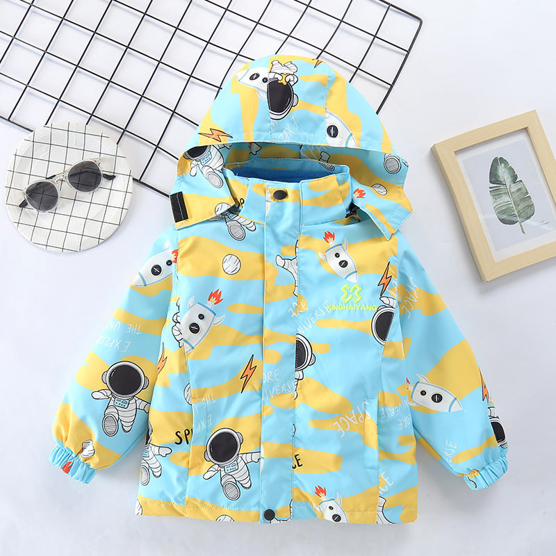 Kid Baby Girl Outdoor Mountaineering Trench Extra Heavy Coats