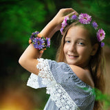 Kid Girl Garland Imitation Lotus Foam Flower Tour Photo Celebration Headwears