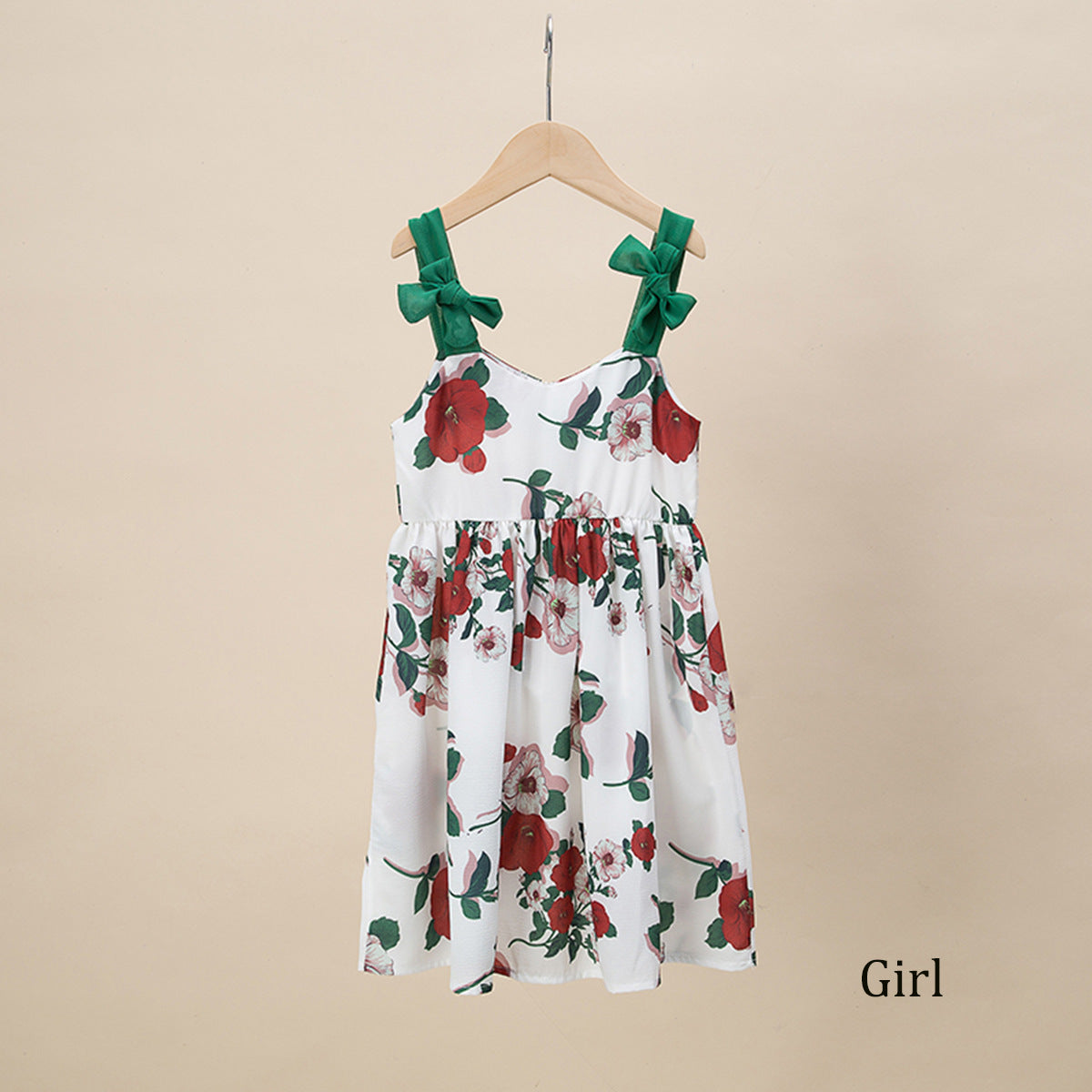 Family Matching Mother Daughter Strap Style Dress