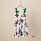 Family Matching Mother Daughter Strap Style Dress