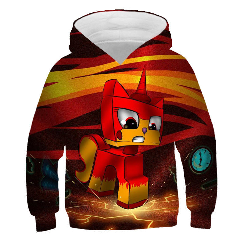 Children Kid 3D Cartoon Print Casual Pullover Hoodie