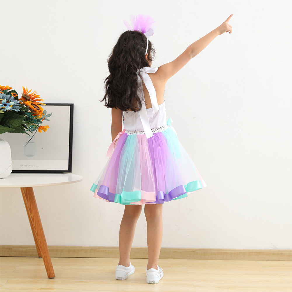 Kid Baby Girl Princess Bow Tutu Dress
