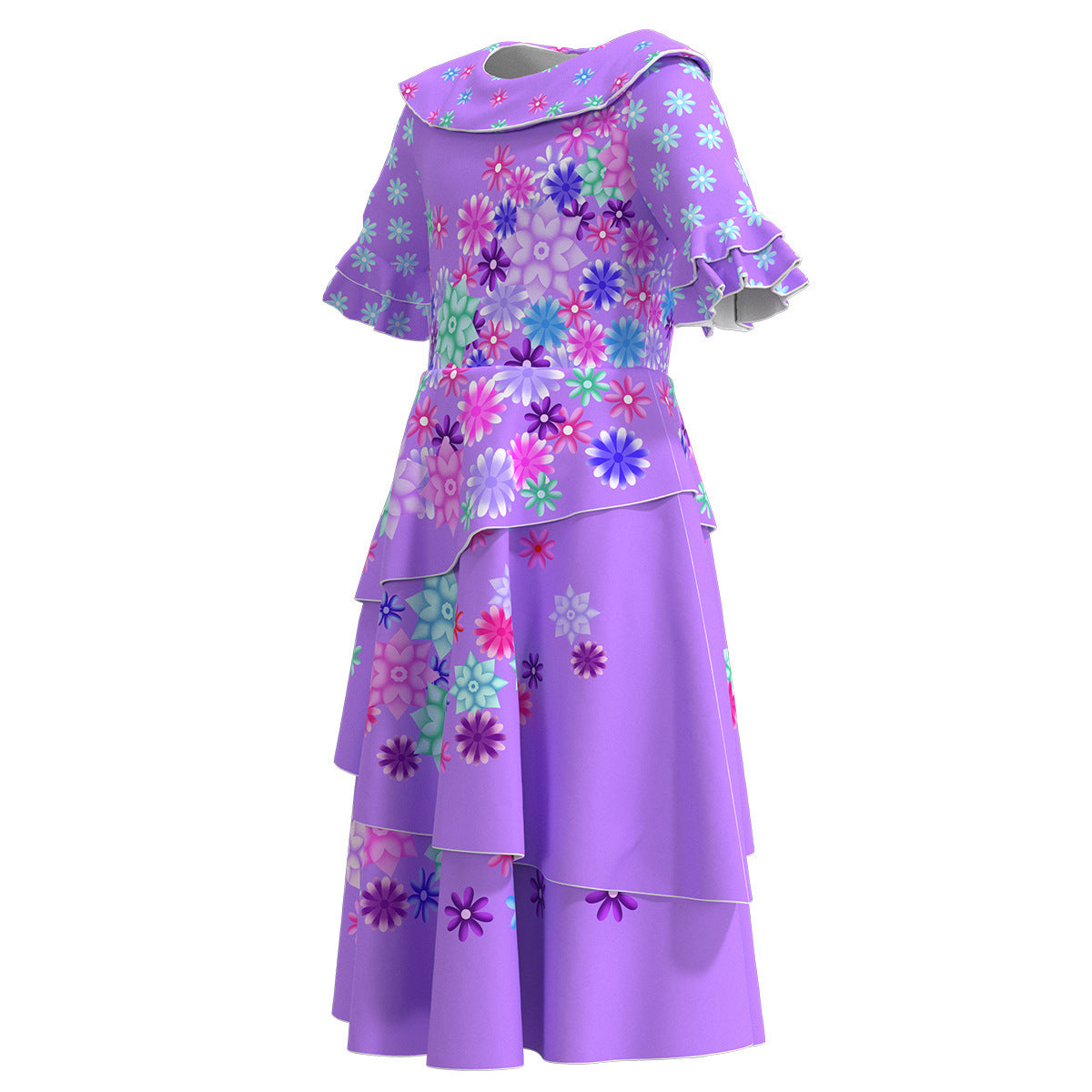 Kid Girls Small Flying Sleeves Cosplay Princess Magic Full House Party Dresses