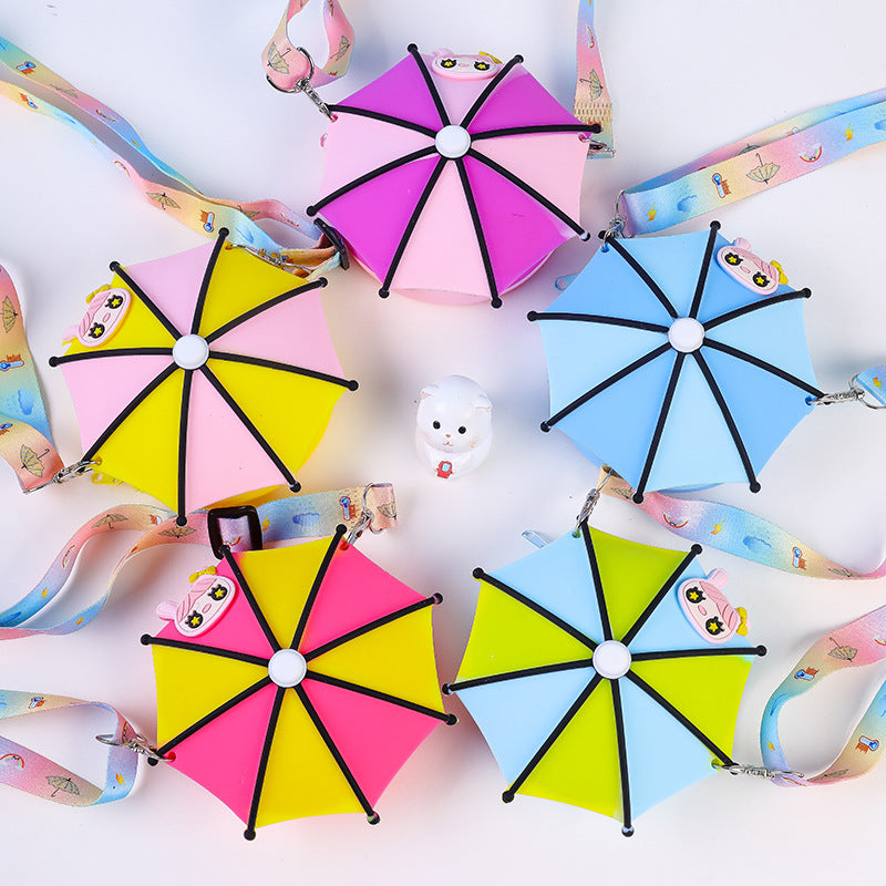 Kid Relieve Stress Puzzle Cartoon Silicone Zero Wallet Personalized Umbrella Bag