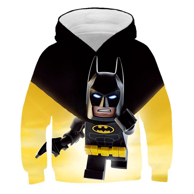 Kids 3D Print Cartoon Loose Long Sleeves Hoodie