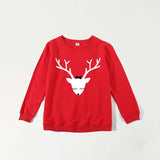 Family Matching Parent-child Autumn Red Sweatshirts