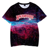 Kid Boy Backwoods Galaxy 3D Hoodies Pullover Short Sleeve Sweatshirt