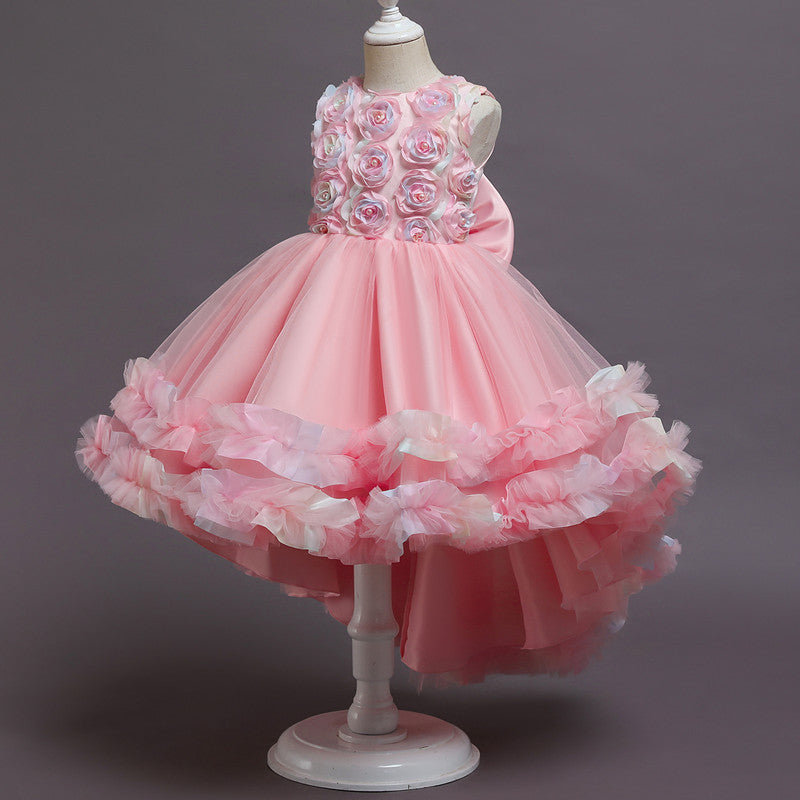 Kid Girl Princess Party Birthday Piano Show Cake Dresses