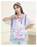 Kid Gradient Rainbow School Bag Large Capacity Backpack 3 Pcs Sets