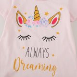 Kid Baby Summer Girls Short Sleeve Knitted Cotton T-shirt