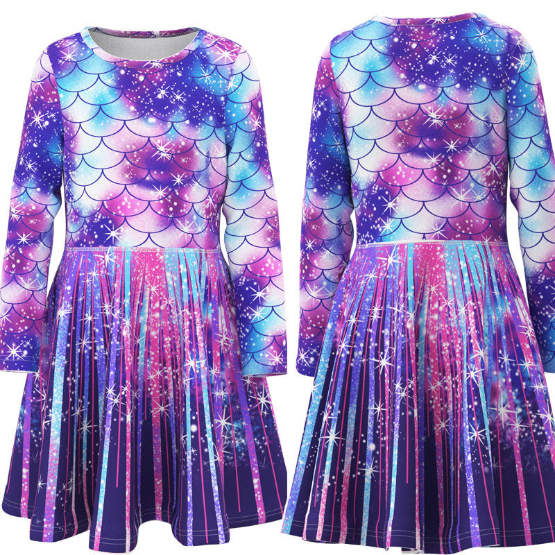 Kid Baby Girl Princess Mermaid Animal Unicorn Dress