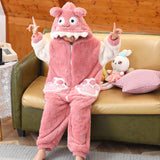 Kid Baby Girl One-piece Winter Flannel Thickened Warm Pajamas