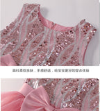 Kid Girl Princess Autumn Sequined Party Dresses