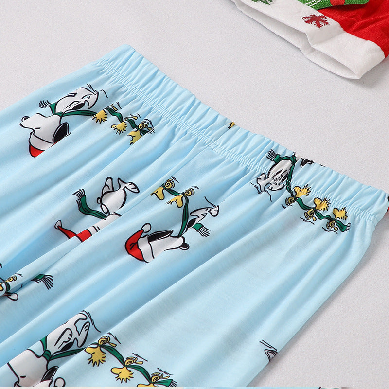 Family Matching Christmas Snoopy Print Pajamas
