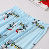 Family Matching Christmas Snoopy Print Pajamas
