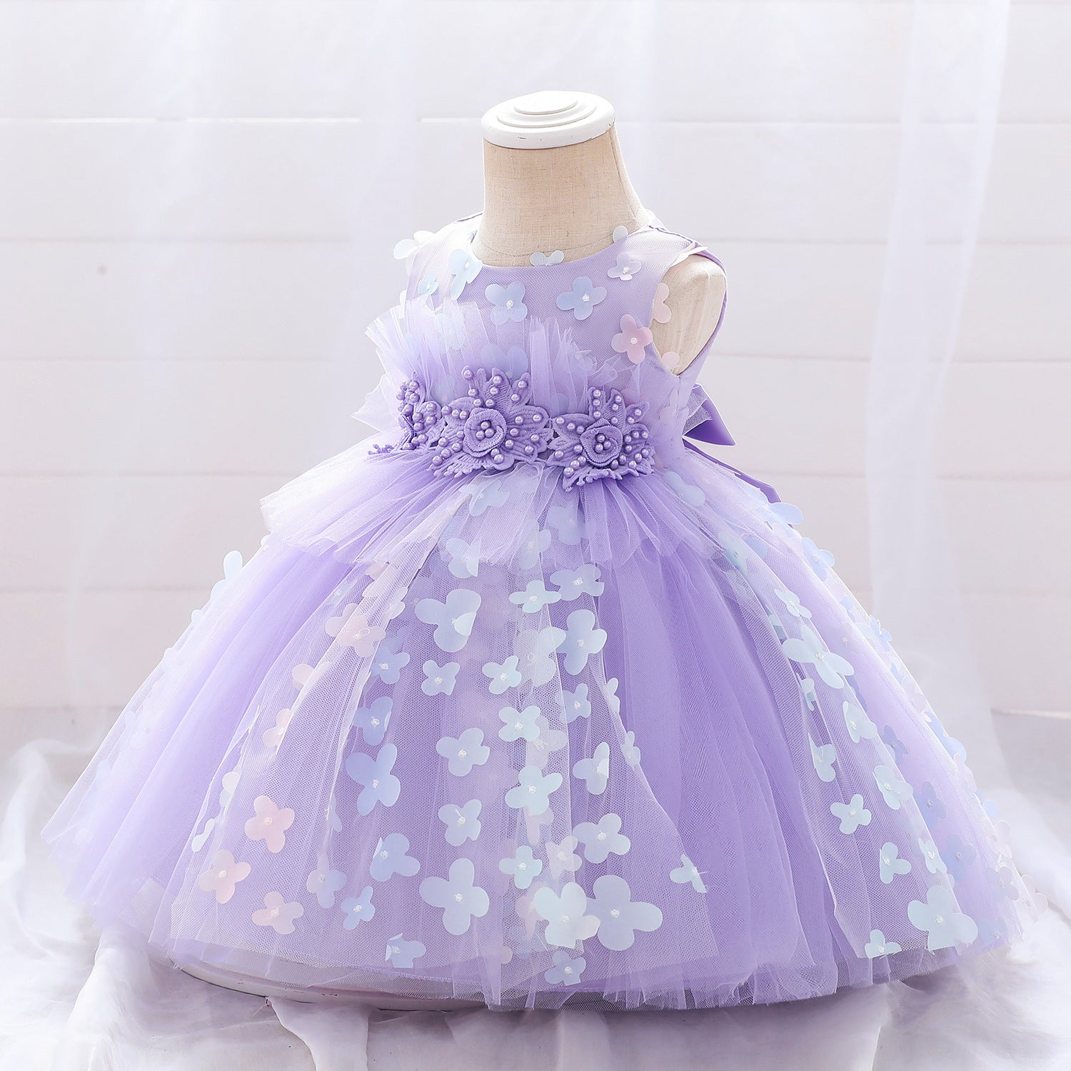 Kids Baby Girl Flower Princess Wash Dress
