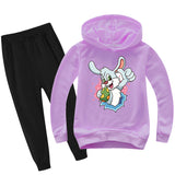 Kid Boy Girl Easter Bunny Cartoon Sets 2 Pcs
