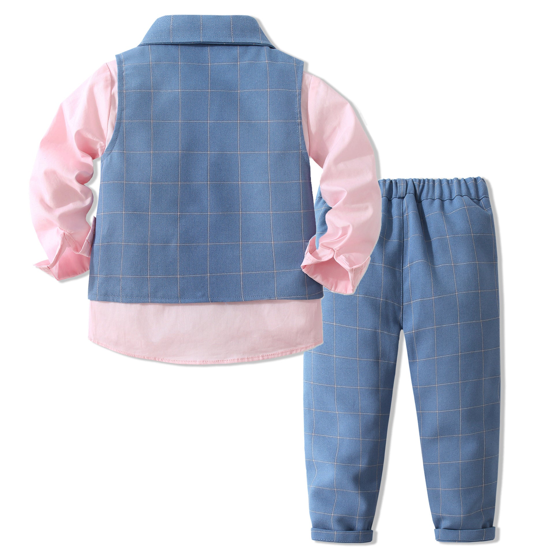 Kid Baby Boy Gentleman Party Autumn Handsome 3 Pcs Sets Suit