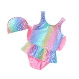 Summer Mermaid Kid Baby Girl Triangle One-piece Breathable Swimsuit
