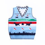 Kid Baby Boys Vest Knit Thermal Cotton Puppy Sweater