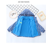 Kid Boys Autumn Winter Three-in-one Detachable Outdoor Storm Jacket Coat