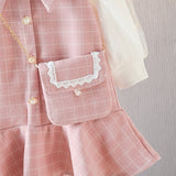 Kid Baby Girls Fragrant Style Long Sleeve Dresses Sets 2 Pcs