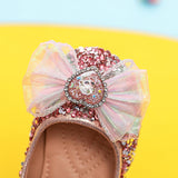 Girls New Dress Sequin Crystal  Soft Sole Pearl Magic Stick Cute Shoes