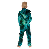 Family Matching Star Digital Print Fashion Zipper Long Sleeve Pajamas