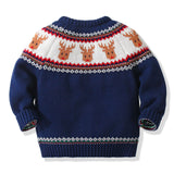 Kid Baby Boy Girl Christmas Elk Pullover Sweater