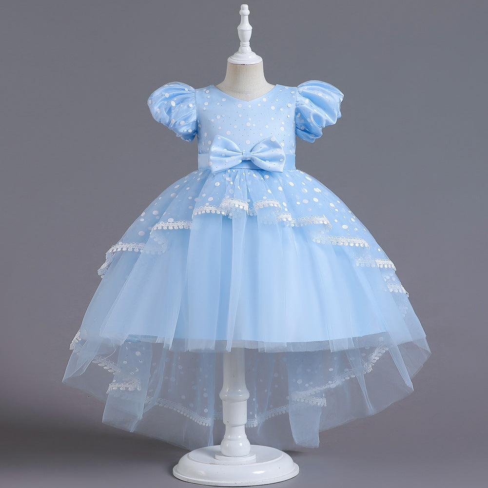 Kid Girl Tuxedo Flower Princess Lace Dress