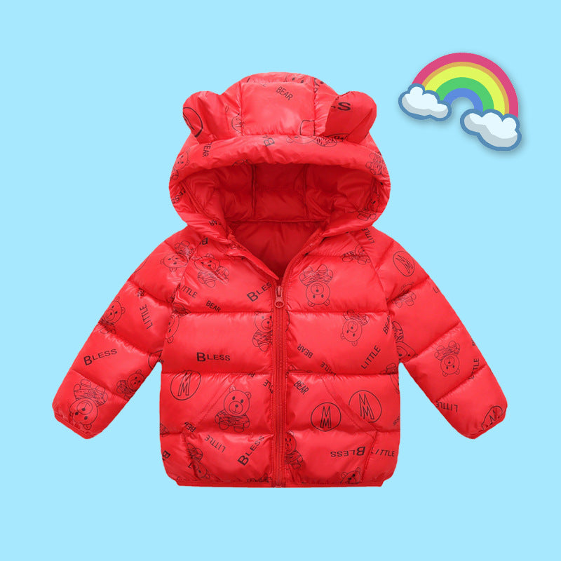 Kid Baby Girl Boy Jacket Lightweight Down Cotton-padded Coat