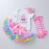 Baby Girl Easter Egg Embroidered Short Sleeve Pastel Sets 2 Pcs