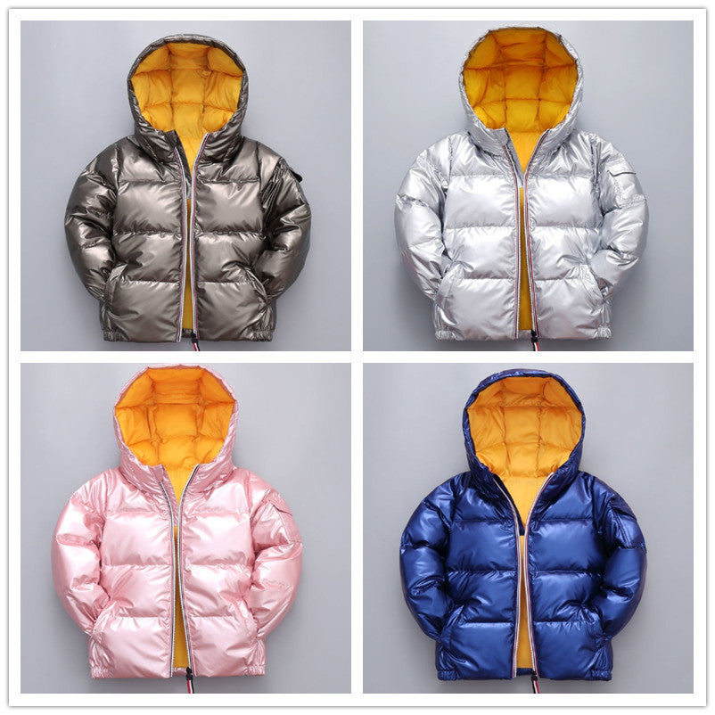 Kid Boy Down Cotton Jacket Thickened Autumn Winter Coats