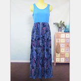 Family Mathcing Phoenix Tail Sleeveless Parent-child Long Dress