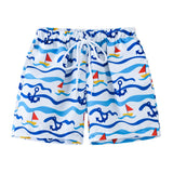 Summer Kids Boy Swimwear Fashion Striped Print Holiday Swimsuit