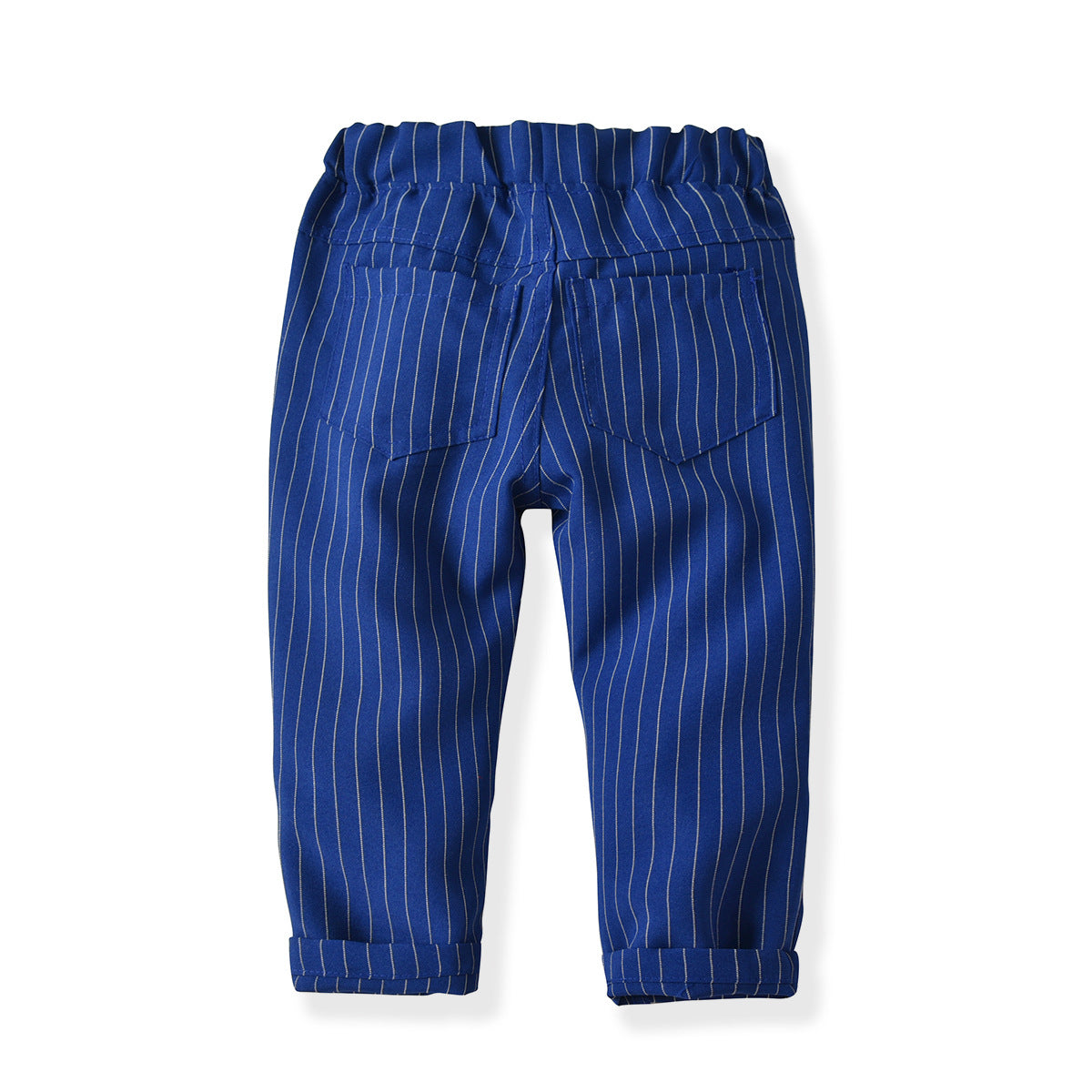 Kid Baby Boys Double-layer Plaid Long-sleeved Performance 4 Pcs Sets