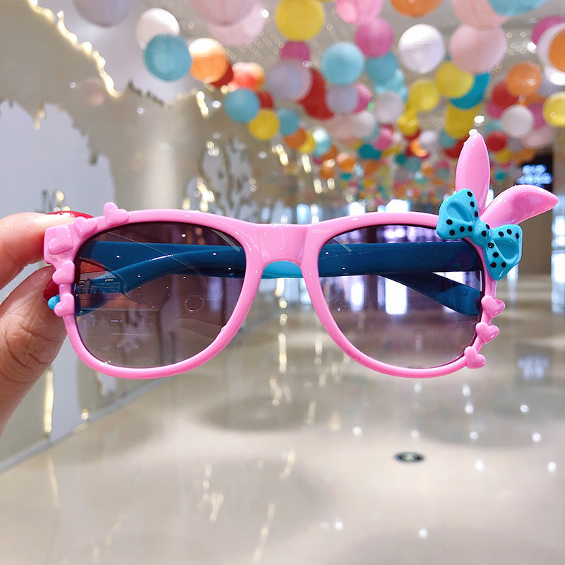 Kid Girl Sunglasses Cute Sunblock Polarizing Tide Cartoon Glasses
