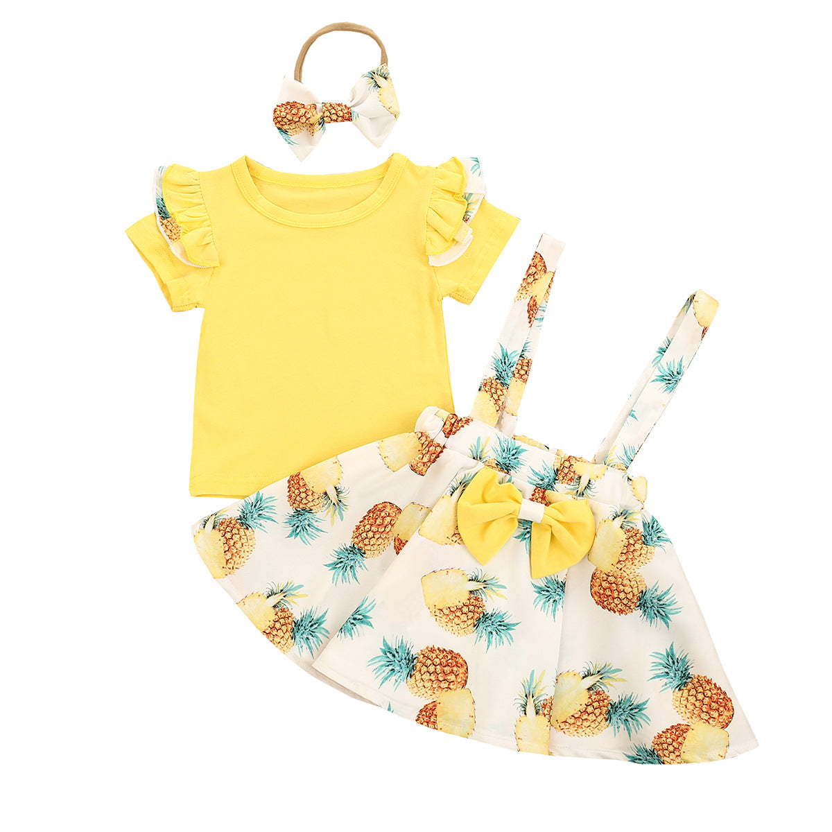 Summer Baby Rabbit Suspender Easter Set 3 Pcs