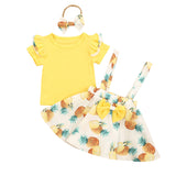 Summer Baby Rabbit Suspender Easter Set 3 Pcs