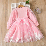 Kid Baby Girl New Long Sleeved Aisha Princess Frozzed Fall Dresses
