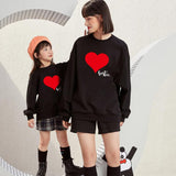 Family Matching Valentine's Day Love Letter Art Print Fashion T-shirt Hoodie