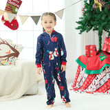 Parent-child Family Matching Christmas One-piece Pajamas