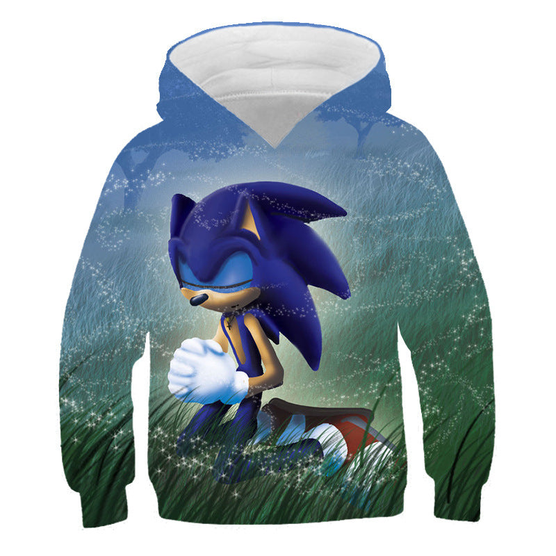 Kid Cartoon Pullover Hoodie 3D Digital Printed Casual Tops