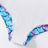 Kid Girls One-piece Swimsuit Mermaid Bathing Beach Swimwear