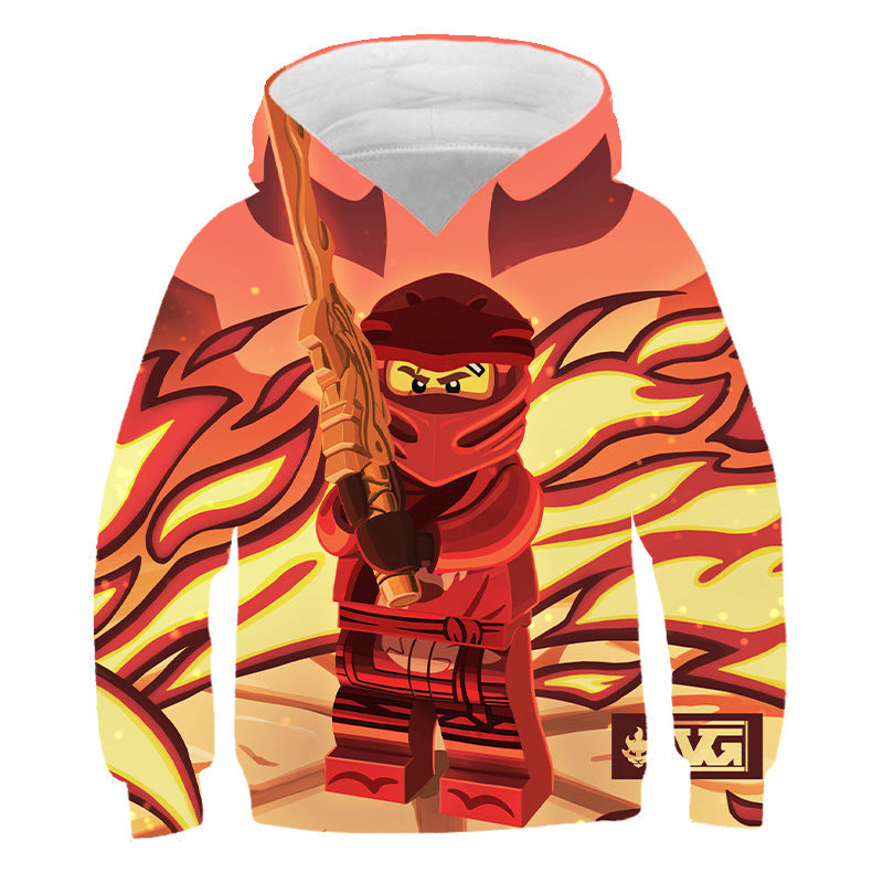 Children Kid 3D Cartoon Print Casual Pullover Hoodie