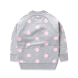 Kid Boy Coat Polka Dot Line Sweater