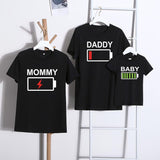 Family Matching Mother-daughter Short Sleeve T-shirt Cartoon Summer Tops