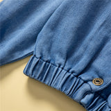 1-6Y Kid Baby Girls Denim Jacket Coats Cardigan Top
