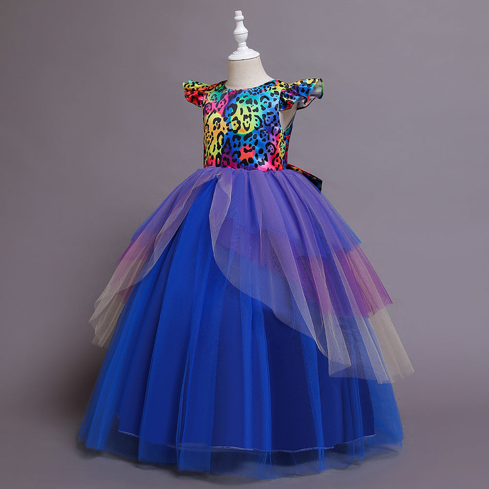 4-14Y Kid Girl Halloween Long Gown Princesss Dress
