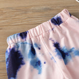 Kid Baby Girls Long-sleeved Hooded Fashion Set 2 Pcs